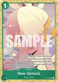 New Genesis (Starter Deck 11: Uta Deck Battle) - One Piece Promotion Cards - SR - ST11-004