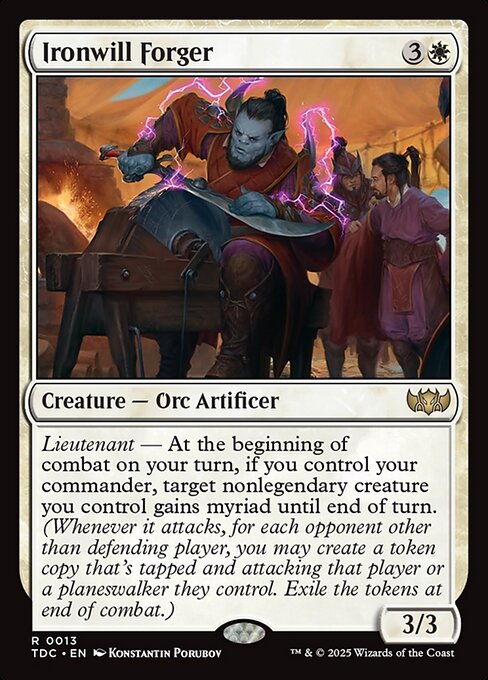 Ironwill Forger - Commander: Tarkir: Dragonstorm - R - 13