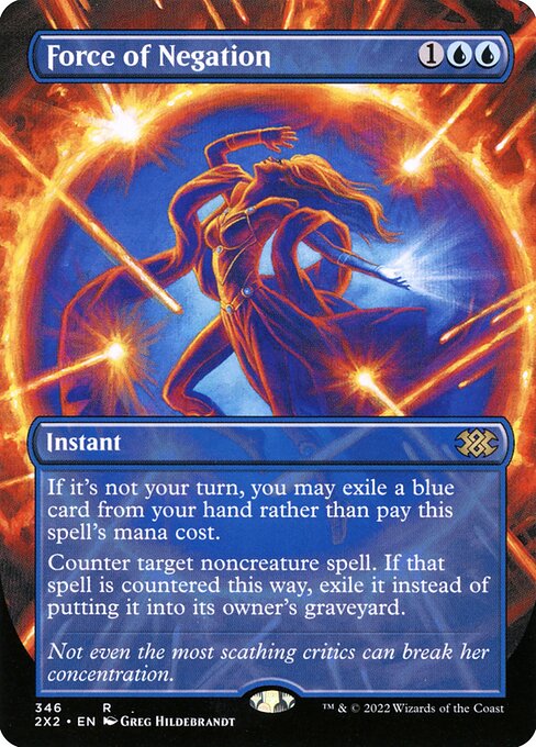 Force of Negation (Borderless) - Double Masters 2022 - R - 346