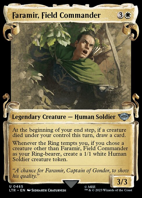 Faramir, Field Commander (Showcase Scrolls) - Universes Beyond: The Lord of the Rings: Tales of Middle-earth - U - 465