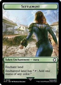 Settlement // Food (0013) Double-Sided Token - Universes Beyond: Fallout - T - 8 // 13