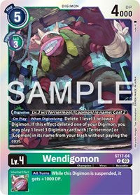 Wendigomon - Starter Deck 17: Double Typhoon Advanced Deck Set - Uncommon - ST17-04 U