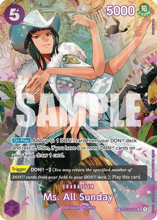 Ms. All Sunday (SP) - Wings of the Captain - SR - OP04-064