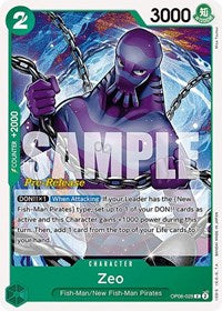 Zeo - Wings of the Captain Pre-Release Cards - C - OP06-028