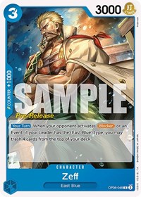 Zeff - Wings of the Captain Pre-Release Cards - C - OP06-048