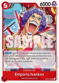 Emporio.Ivankov - Wings of the Captain Pre-Release Cards - UC - OP06-003