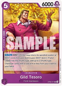 Gild Tesoro - Wings of the Captain Pre-Release Cards - UC - OP06-071