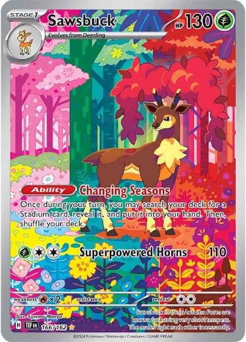 Sawsbuck - 166/162 - SV05: Temporal Forces - Illustration Rare - 166/162