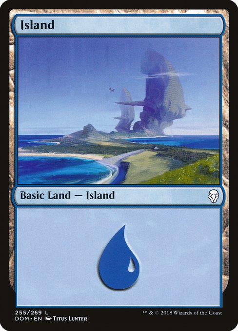 Island (255) - Dominaria - L - 255