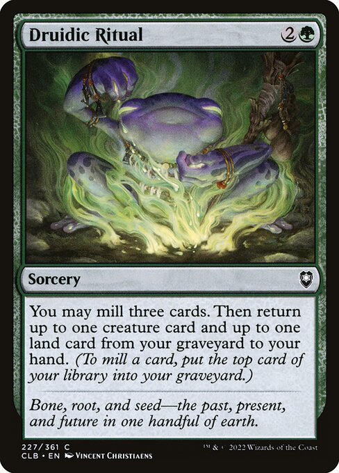 Druidic Ritual - Commander Legends: Battle for Baldur's Gate - C - 227