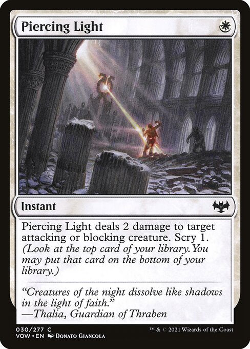 Piercing Light - Innistrad: Crimson Vow - C - 30