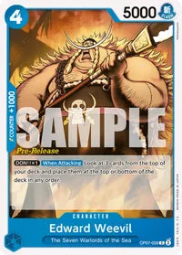 Edward Weevil - 500 Years in the Future Pre-Release Cards - C - OP07-039