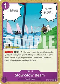 Slow-Slow Beam - 500 Years in the Future Pre-Release Cards - UC - OP07-075