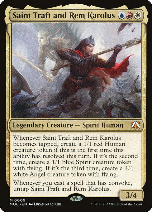 Saint Traft and Rem Karolus - Commander: March of the Machine - M - 9