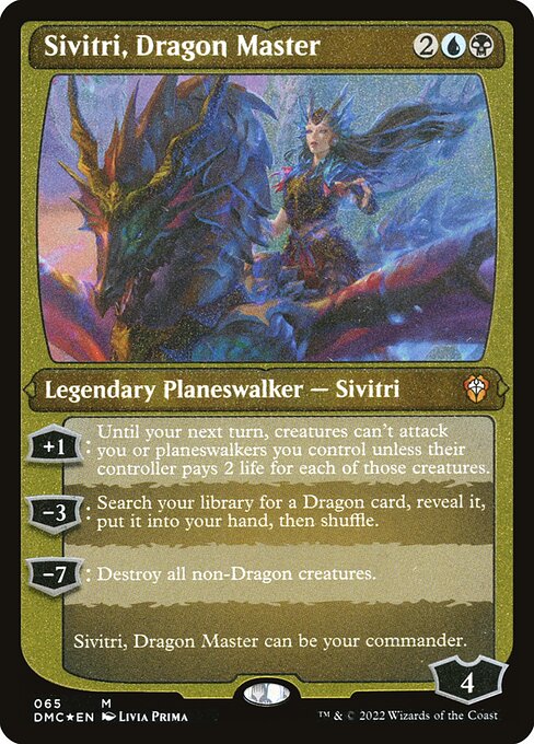 Sivitri, Dragon Master (Foil Etched) - Commander: Dominaria United - M - 65