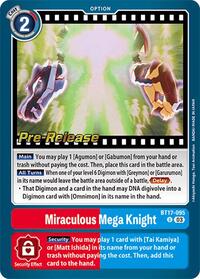 Miraculous Mega Knight - Secret Crisis Pre-Release Cards - Uncommon - BT17-095 U
