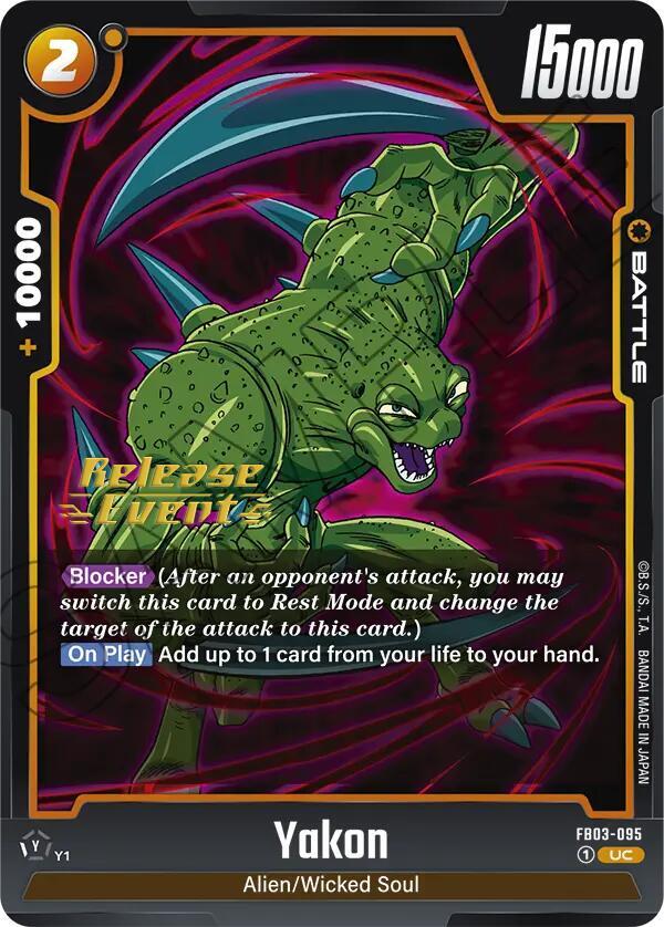 Yakon - Raging Roar Release Event Cards - Uncommon - FB03-095