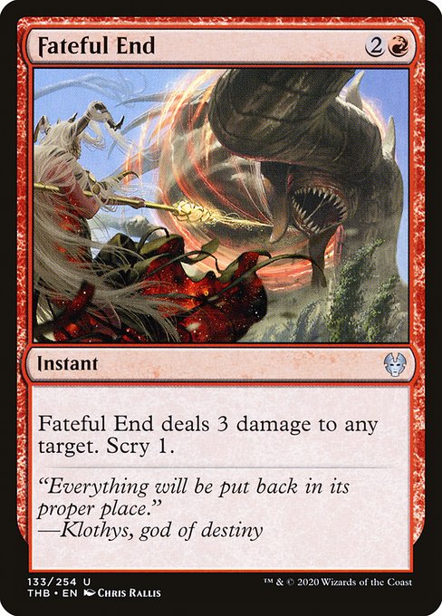 Fateful End - Theros Beyond Death - U - 133
