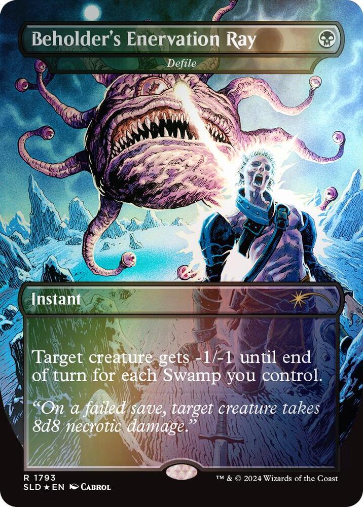 Beholder's Enervation Ray - Defile (Rainbow Foil) - Secret Lair Drop Series - R - 1793