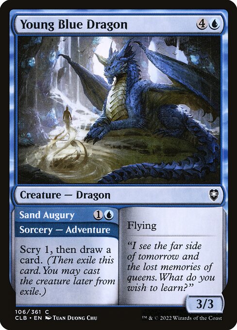 Young Blue Dragon - Commander Legends: Battle for Baldur's Gate - C - 106