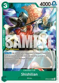 Shishilian - Two Legends Pre-Release Cards - C - OP08-025
