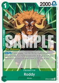 Roddy - Two Legends Pre-Release Cards - C - OP08-033