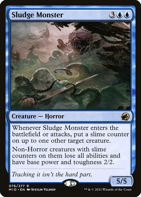 Sludge Monster - Promo Pack: Innistrad: Midnight Hunt - R - 76