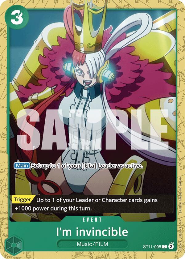 I'm invincible - Starter Deck 16: GREEN Uta - C - ST11-005