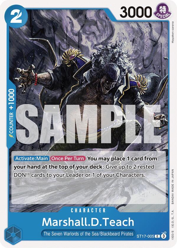 Marshall.D.Teach - Starter Deck 17: BLUE Donquixote Doflamingo - C - ST17-005