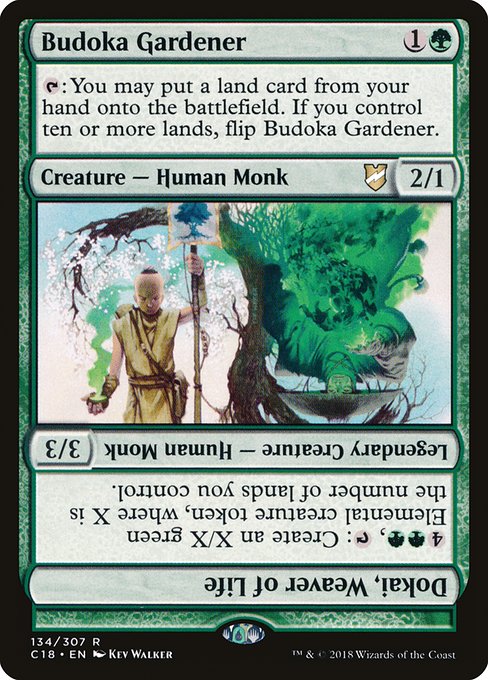 Budoka Gardener // Dokai, Weaver of Life - Commander 2018 - R - 134