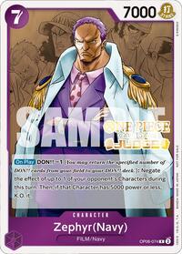 Zephyr (Navy) (Judge Pack Vol. 4) - One Piece Promotion Cards - R - OP06-074