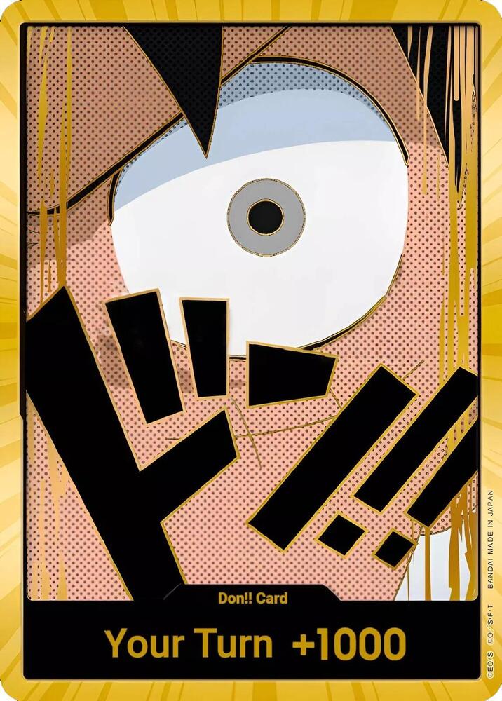 DON!! Card (Luffy) (Gold) - Premium Booster -The Best- - DON!!
