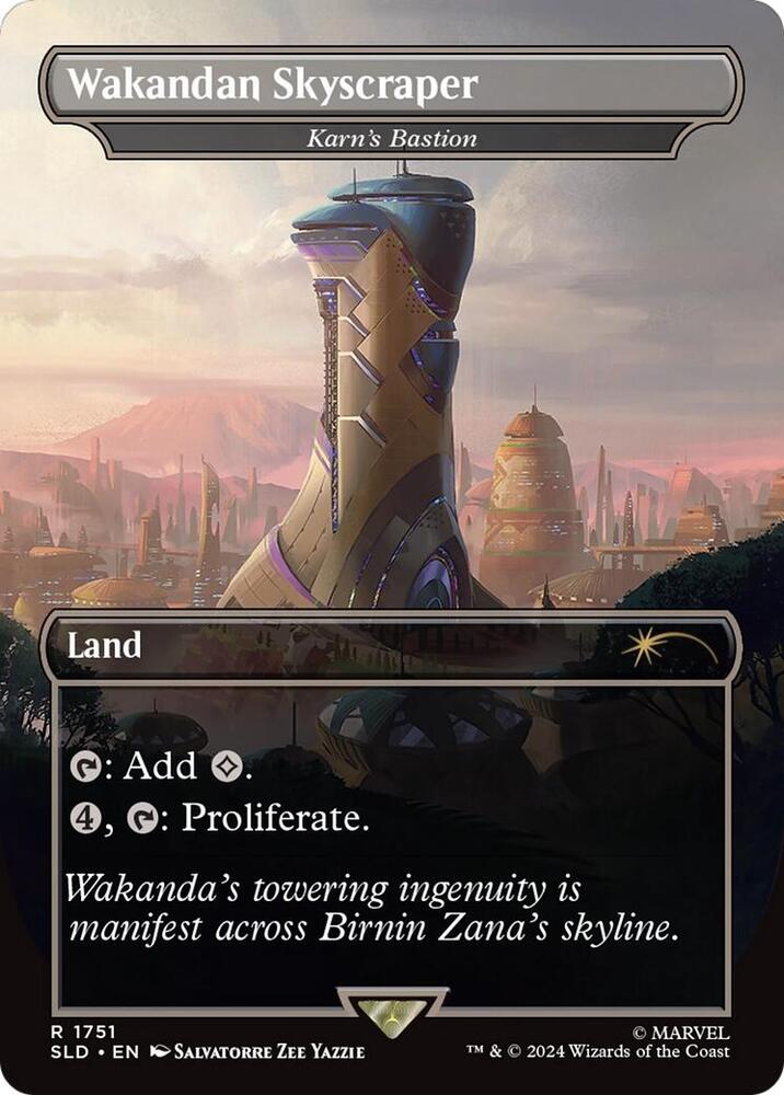 Wakandan Skyscraper - Karn's Bastion (Rainbow Foil) - Secret Lair Drop Series - R - 1751