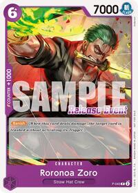 Roronoa Zoro (ST15 - ST20 Release Event Pack) - One Piece Promotion Cards - PR - P-045