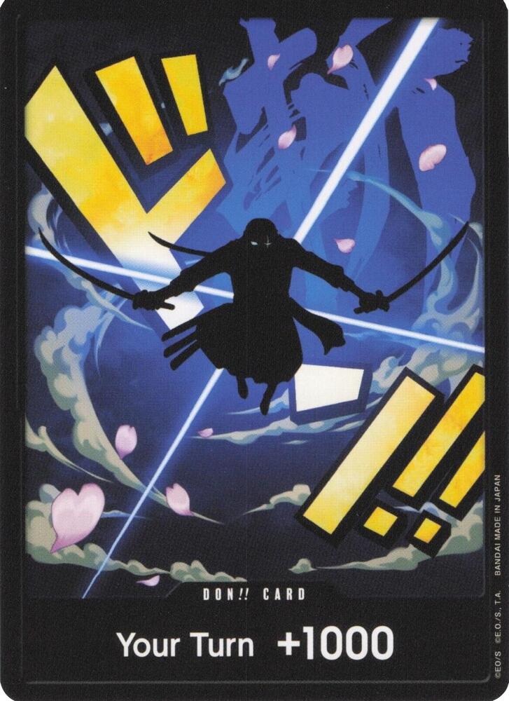 DON!! Card (Zoro) - Premium Booster -The Best- - DON!!