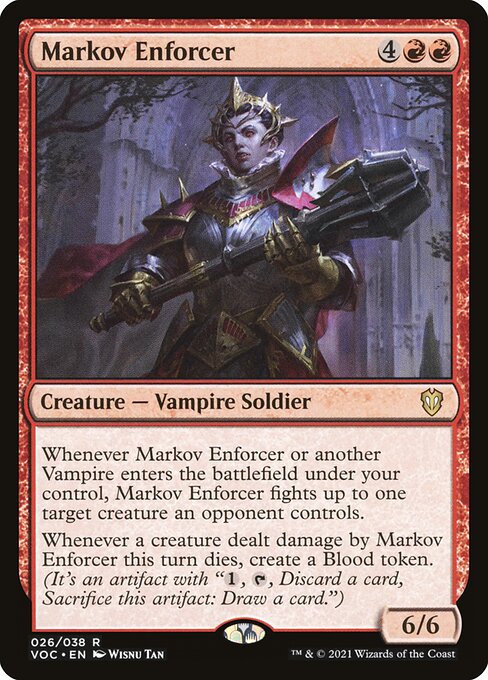 Markov Enforcer - Commander: Innistrad: Crimson Vow - R - 26