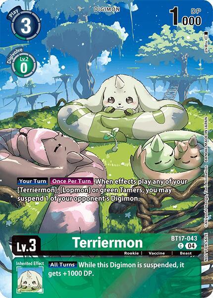 Terriermon (Legend Pack 2024 Box Topper) - Chain of Liberation - Common - BT17-043 C