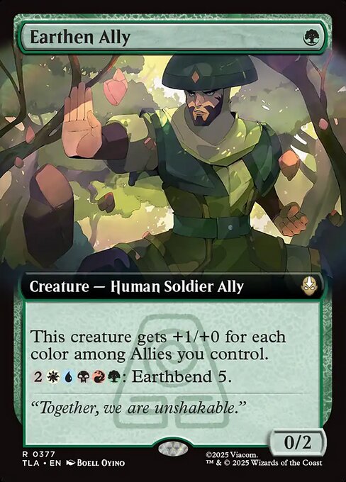 Earthen Ally (Extended Art) - Avatar: The Last Airbender - R - 377