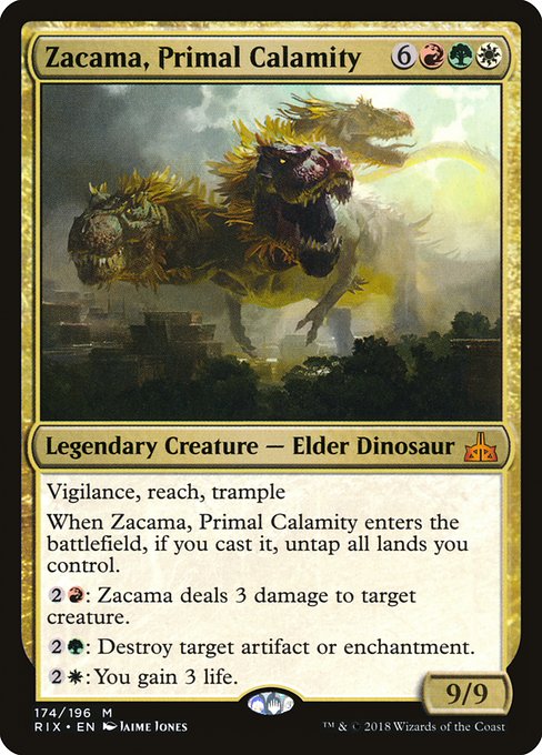 Zacama, Primal Calamity - Rivals of Ixalan - M - 174