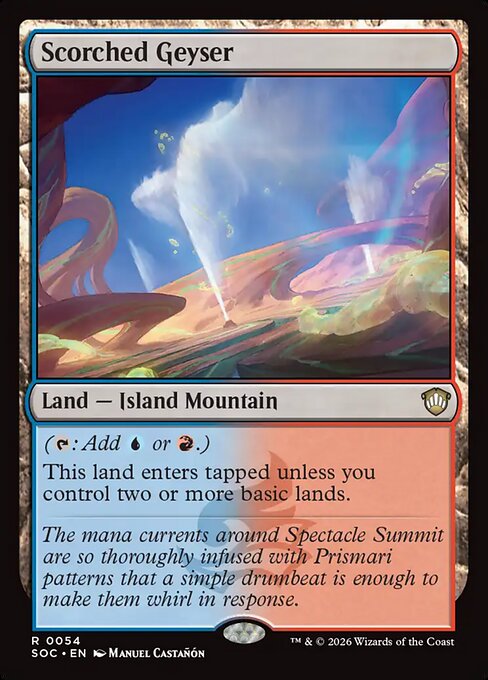 Scorched Geyser - Commander: Secrets of Strixhaven - R - 54