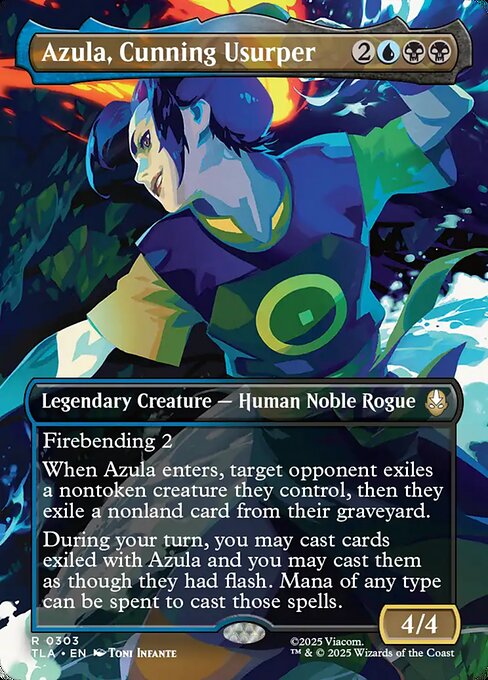 Azula, Cunning Usurper (Borderless) - Avatar: The Last Airbender - R - 303