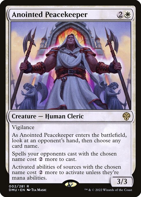 Anointed Peacekeeper - Dominaria United - R - 2