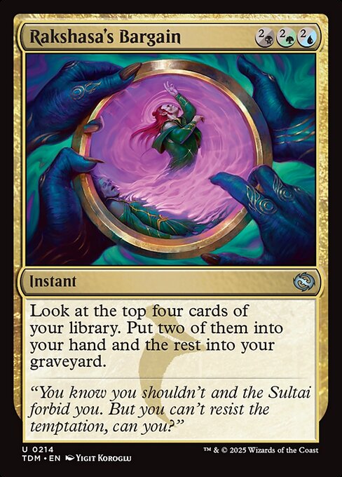 Rakshasa's Bargain - Tarkir: Dragonstorm - U - 214