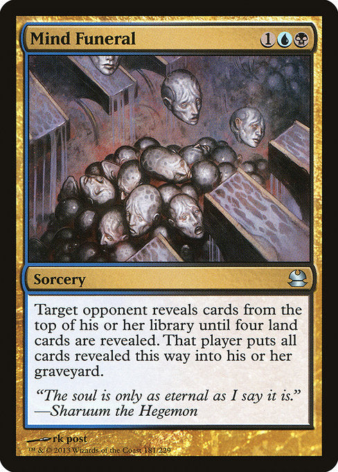 Mind Funeral - The List Reprints - U - 181