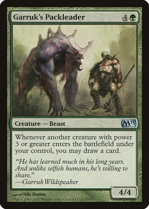 Garruk's Packleader - Magic 2013 (M13) - U - 175