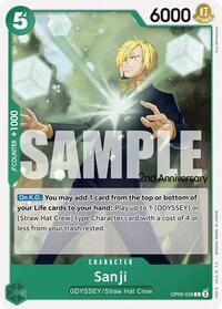 Sanji (028) - Emperors in the New World: 2nd Anniversary Tournament Cards - C - OP09-028