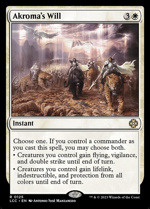 Akroma's Will - Commander: The Lost Caverns of Ixalan - R - 125
