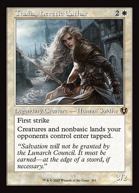 Thalia, Heretic Cathar (Retro Frame) - Innistrad Remastered - R - 351