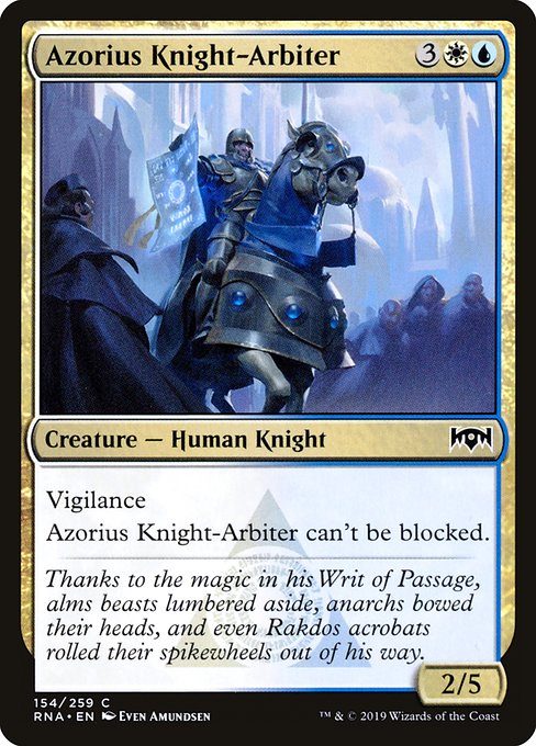 Azorius Knight-Arbiter - Ravnica Allegiance - C - 154