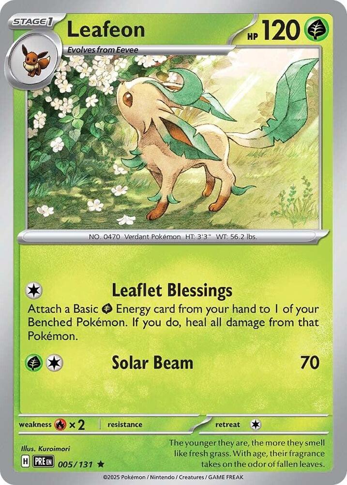Leafeon - SV: Prismatic Evolutions - Rare - 005/131